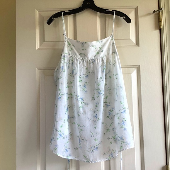 Polo Jeans Co. Ralph Lauren Silk Blend Floral Print Camisole Top SZ L - Picture 1 of 13